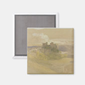 Schloss Conway (Graphit, w/c und Gouache auf Papie Magnet (Vorderseite/Rückseite)
