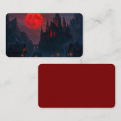Schloss des Vampirbluts Lesezeichen Visitenkarte (Vorne/Hinten)