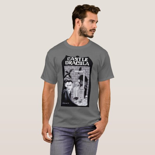 Schloss-Dracula-Tribut T-Shirt (Vorne ganz)