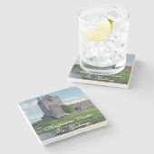 Schloss Dunguaire, Kinvarra, Galway. Irischer Unte Steinuntersetzer (Seitenansicht)