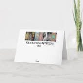 Schloss durch das Wunderland-Portal Feiertagskarte (Rückseite)