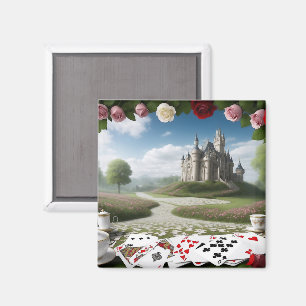 Schloss durch das Wunderland-Portal Magnet