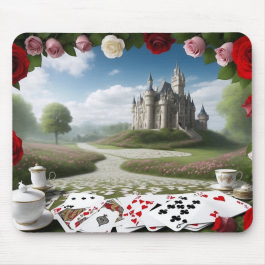 Schloss durch das Wunderland-Portal Mousepad (Vorne)