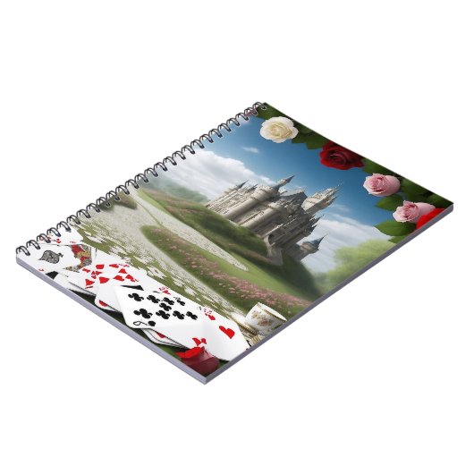 Schloss durch das Wunderland-Portal Notizblock (Linke Seite)