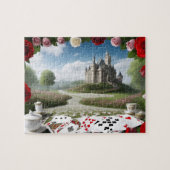 Schloss durch das Wunderland-Portal Puzzle (Horizontal)