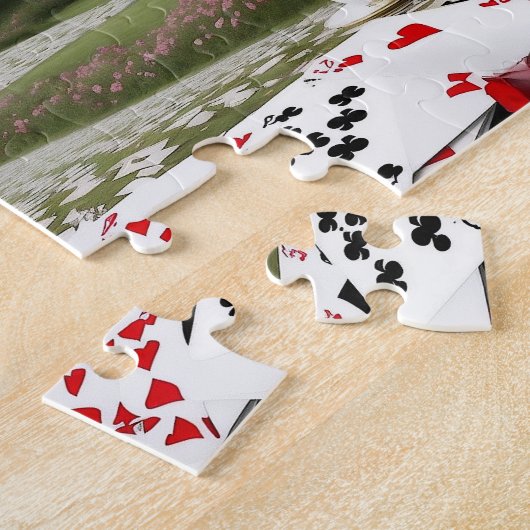 Schloss durch das Wunderland-Portal Puzzle (Seite)