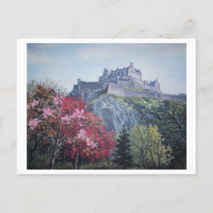 Schloss Edinburgh Edinburgh, schönes Schottland Feiertagspostkarte