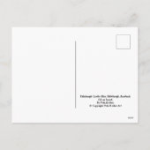 Schloss Edinburgh Edinburgh, schönes Schottland Feiertagspostkarte (Rückseite)