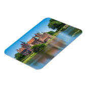Schloss Egeskov am Teich Magnet (Linke Seite)
