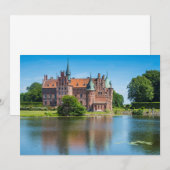 Schloss Egeskov durch einen Teich Dankeskarte (Vorne/Hinten)