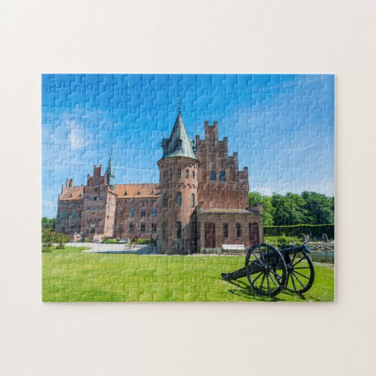 Schloss Egeskov Landschaftlich Puzzle (Horizontal)