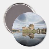 Schloss Eilean Donan mit Reflexion in Schottland Magnet (Vorderseite/Rückseite)