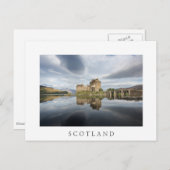 Schloss Eilean Donan mit Reflexion in Schottland Postkarte (Vorne/Hinten)