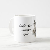 Schloss Eule wird dich sehen Kaffeetasse (Vorderseite Links)