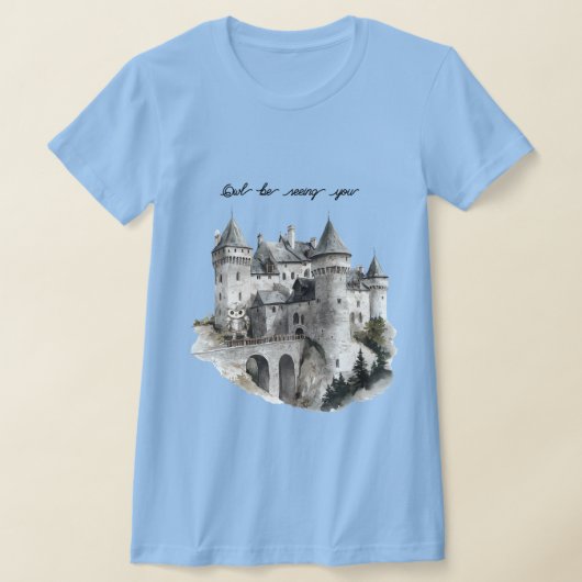 Schloss Eule wird dich sehen T-Shirt (Ablage )
