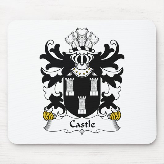 Schloss-Familienwappen Mousepad (Vorne)