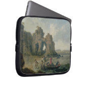 Schloss-Felsen (Flatholm Insel), Bristol-Kanal, 17 Laptopschutzhülle (Vorne Rechts)