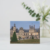 Schloss Fontainebleau, Frankreich Postkarte (Stehend Vorderseite)