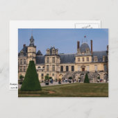 Schloss Fontainebleau, Frankreich Postkarte (Vorne/Hinten)