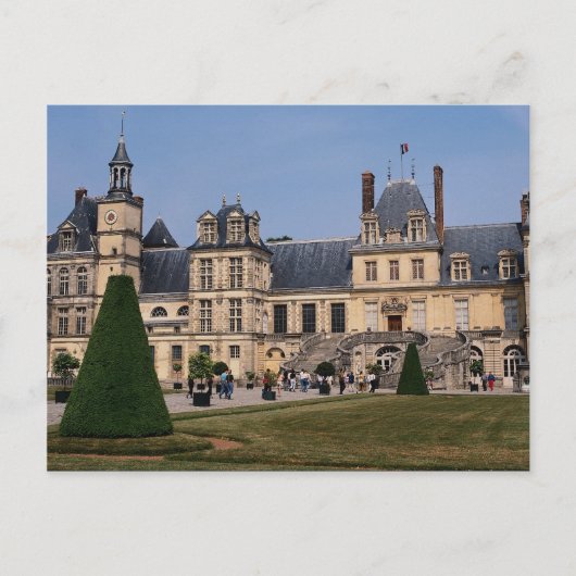 Schloss Fontainebleau, Frankreich Postkarte (Vorderseite)