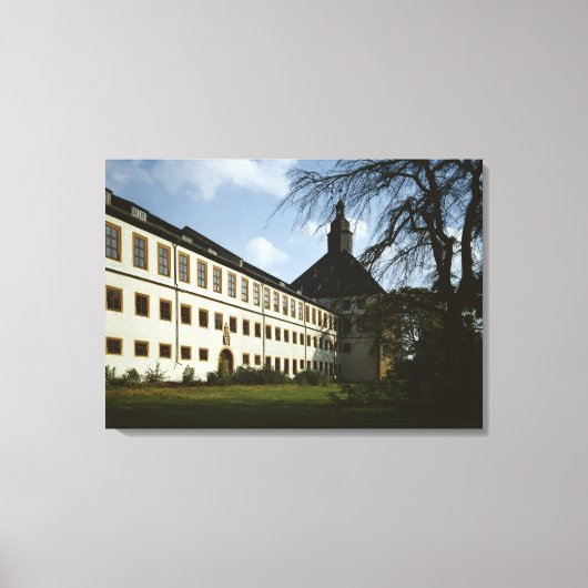 Schloss Friedenstein, Gotha, Baujahr 1643-54 Leinwanddruck (Vorderseite)