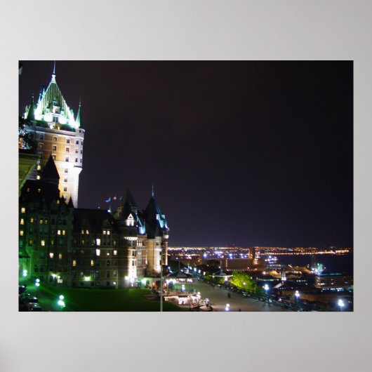 Schloss Frontenac Burgen von Quebec Poster (Vorne)