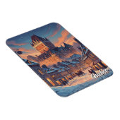 Schloss Frontenac in Quebec City Magnet (Rechte Seite)