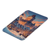 Schloss Frontenac in Quebec City Magnet (Linke Seite)