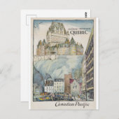 Schloss Frontenac Postkarte (Vorne/Hinten)