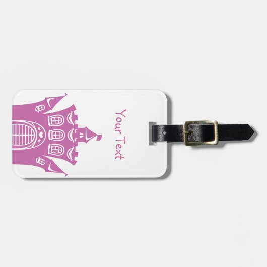 Schloss für Prinzessin Gepäckanhänger (Vorderseite horizontal)