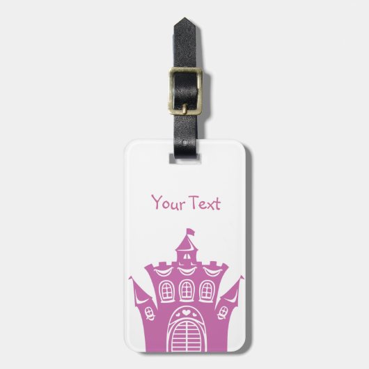 Schloss für Prinzessin Gepäckanhänger (Vorderseite vertikal)
