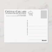 Schloss Gaillard, wir the sea of, Postkarte (Rückseite)