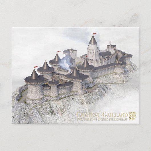Schloss Gaillard, wir the sea of, Postkarte (Vorderseite)