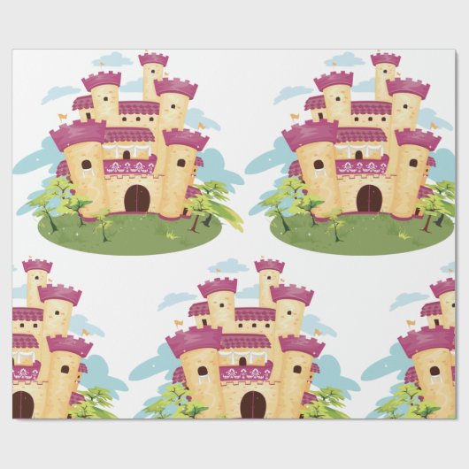 Schloss Geschenkpapier (Flach)