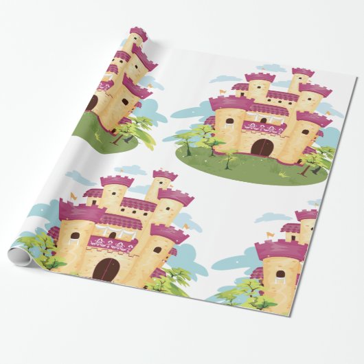 Schloss Geschenkpapier (Ungerollt)