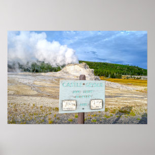 Schloss Geyser, Yellowstone Nationalpark, Wyoming Poster