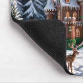 Schloss Gingerbread aus dem Weihnachtswald Mousepad (Ecke)