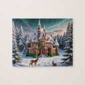 Schloss Gingerbread aus dem Weihnachtswald Puzzle (Horizontal)