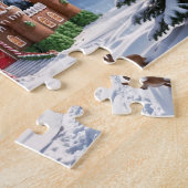Schloss Gingerbread aus dem Weihnachtswald Puzzle (Seite)