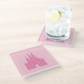 Schloss Glas Untersetzer (Schrägansicht)