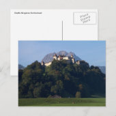 Schloss Gruyères Postkarte (Vorne/Hinten)