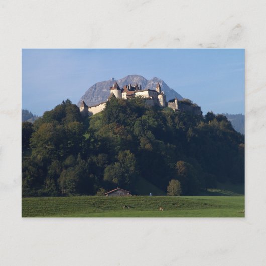 Schloss Gruyères Postkarte (Vorderseite)