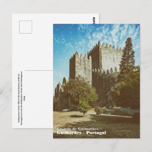 Schloss Guimaraes. Postkarte (Vorne/Hinten)