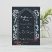 Schloss Halloween Draculas Einladung (Stehend Vorderseite)