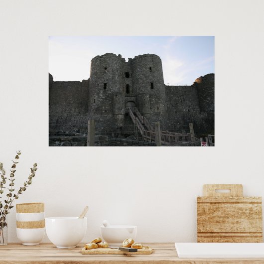 Schloss Harlech Poster (Küche)