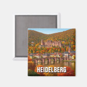 Schloss Heidelberg Deutschland Herbstreise Magnet (Vorderseite/Rückseite)