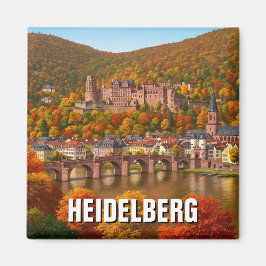 Schloss Heidelberg Deutschland Herbstreise Magnet