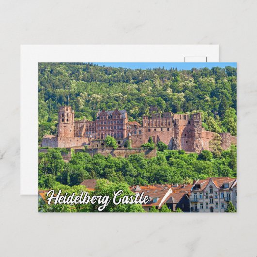 Schloss Heidelberg, Deutschland Postkarte (Vorne/Hinten)