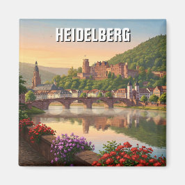 Schloss Heidelberg Deutschland Reisen Magnet