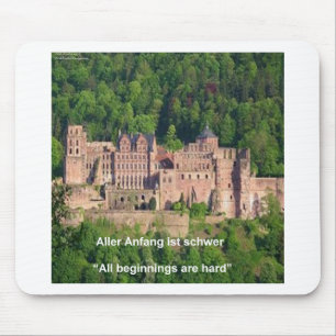 Schloss Heidelberg im Deutschen & Deutschen Sprich Mousepad